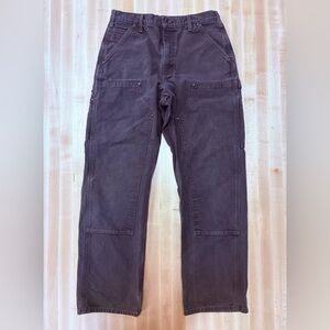 Carhartt Double Knee Dark Brown Pants Mens Size 32x32) B136 DKB